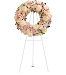 Peace Eternal Wreath from Visser's Florist and Greenhouses in Anaheim, CA